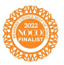 Best of NOCO 2022 Readers' Choice finalist badge